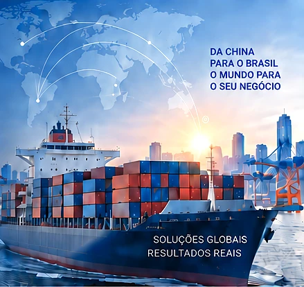 Navio porta-contêineres a caminho do Brasil — Soluções globais, resultados reais